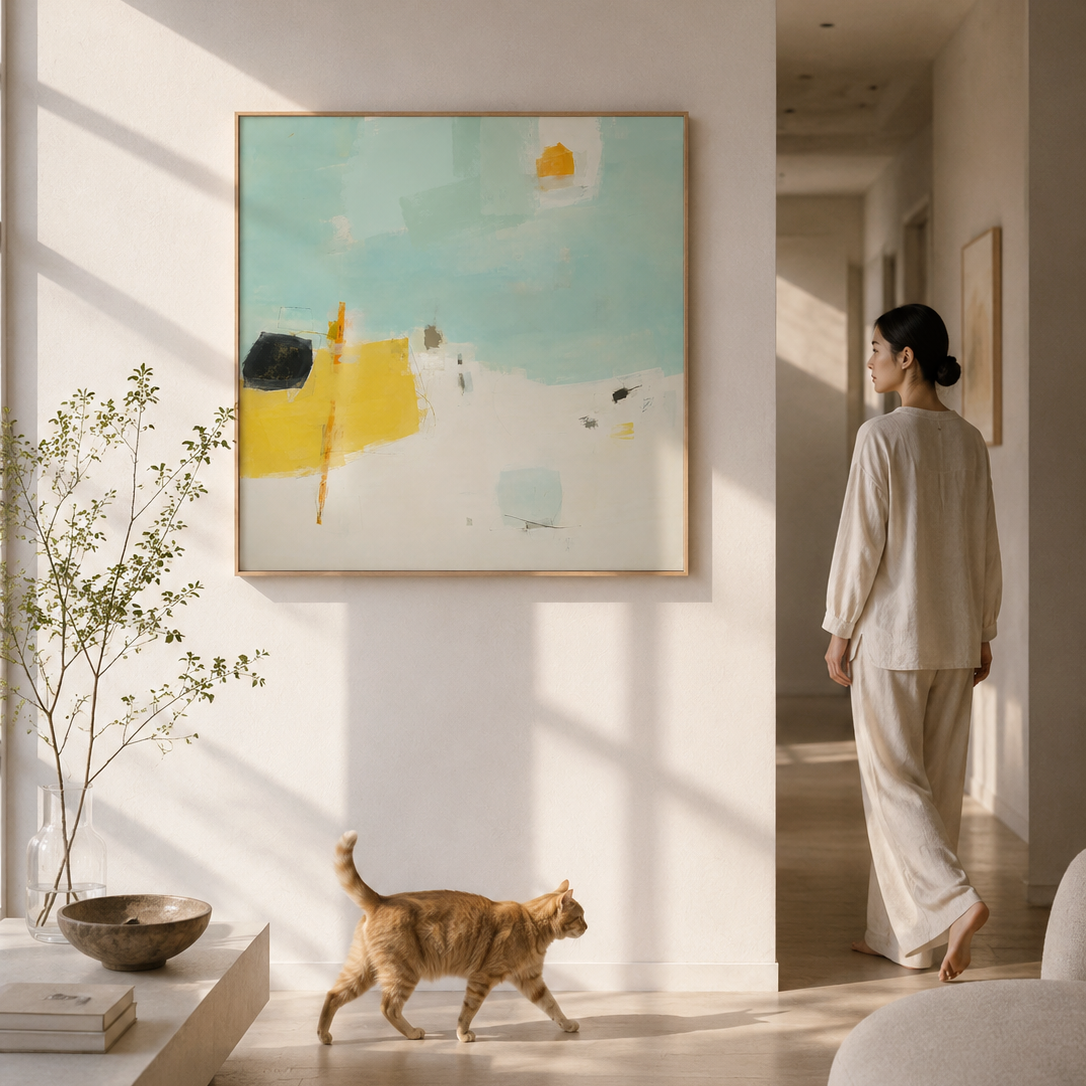 A Yellow Afternoon Near the Sea